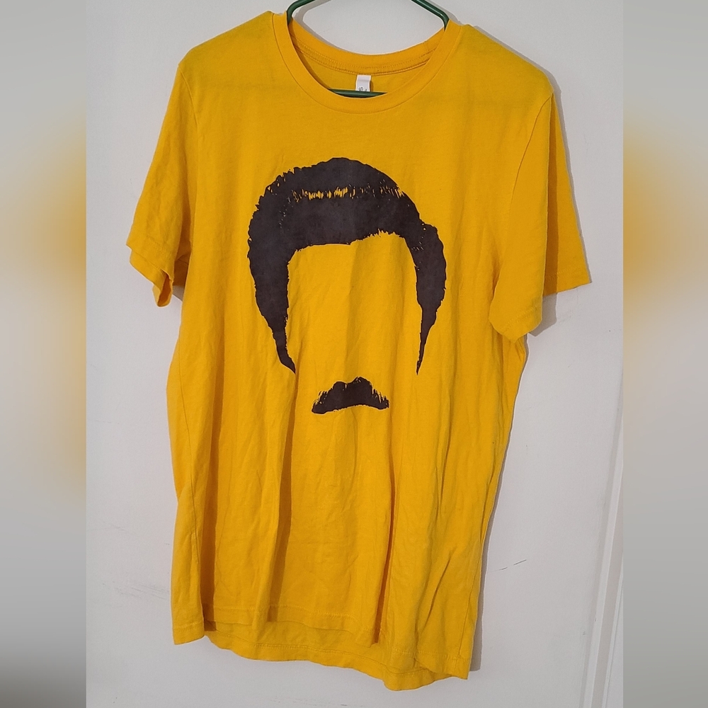 Parks and Rec Ron Swanson Bella Canvas Yellow Graphic Tee
